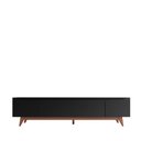 Ver imagem 2 de Rack Flynt 220 cm MDF/MDP – Natural c/ Preto Touch