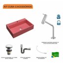 Ver imagem 3 de Kit Cuba Rt55 com Torneira Pratika 1060 Metal e Válvula Click 1 Polegada e Meia e Sifão Cromado e Fl