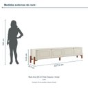 Ver imagem 3 de Rack Arco 228 cm Porta Clássica Incolar Luna
