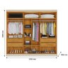 Guarda Roupa Oslo 6 Portas 4 Gavetas Mdf - Mademarcs - 4