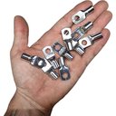 Ver imagem 3 de Kit 10 Terminal Olhal de Compressão para Cabo Fio de 35mm Cobre Estanhado Sc35-8