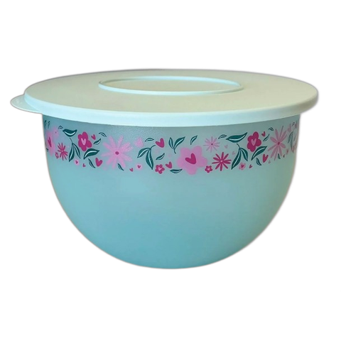 Tigela Murano 2,5 Litros Pétalas Aquamarine Tupperware