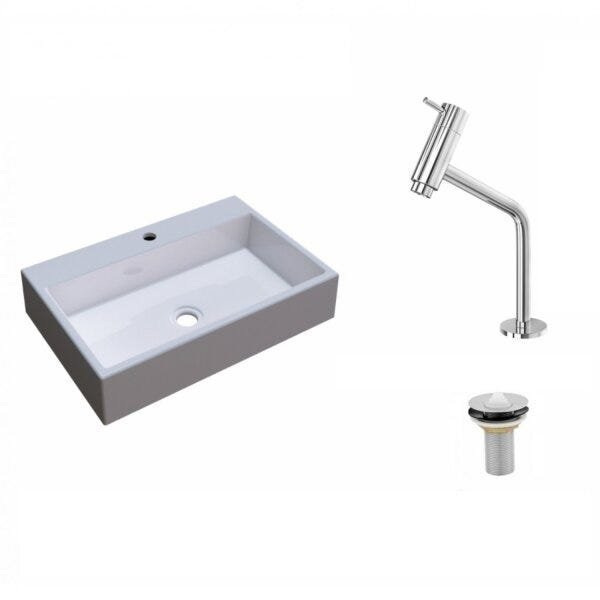 Kit Cuba RT55 Com Torneira Pratika 1060 Metal e Válvula 1 Polegada Compace - 2