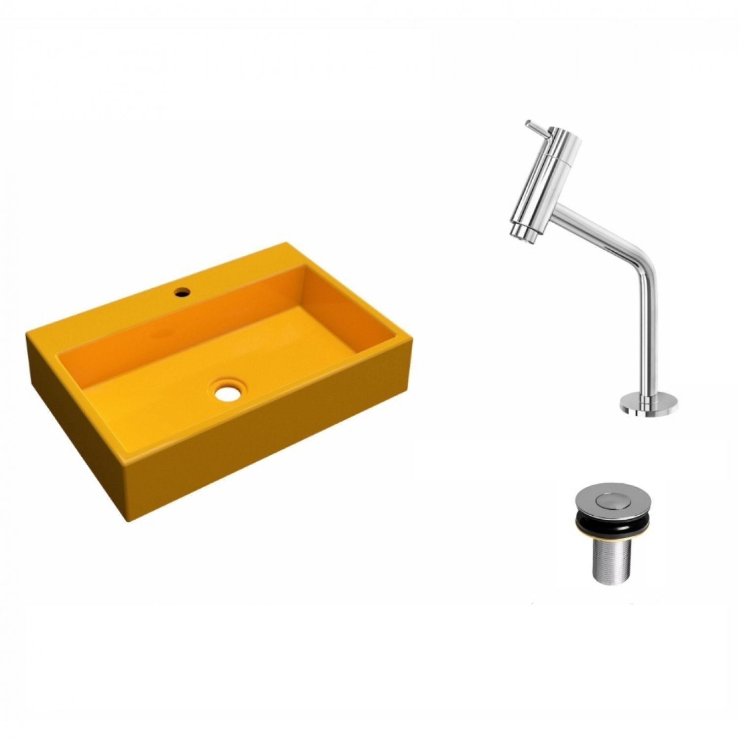 Kit Cuba RT55 Com Torneira Pratika 1060 Metal e Válvula Click 1 Polegada B Compace - 2