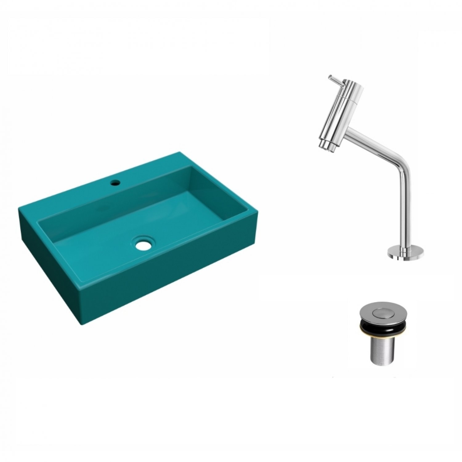 Kit Cuba RT55 Com Torneira Pratika 1060 Metal e Válvula Click 1 Polegada B Compace - 2