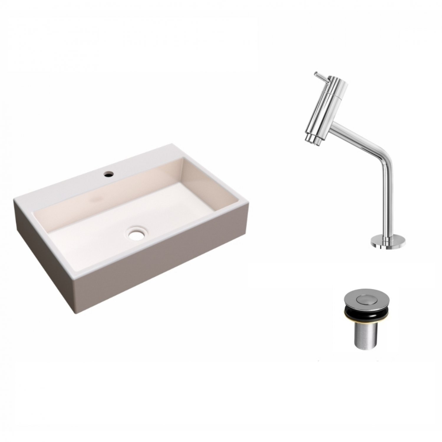 Kit Cuba RT55 Com Torneira Pratika 1060 Metal e Válvula Click 1 Polegada B Compace - 2