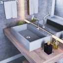 Ver imagem 1 de Kit Cuba Rt55 com Torneira Pratika 1060 Metal e Válvula Click 1 Polegada B Compace