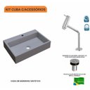 Ver imagem 3 de Kit Cuba Rt55 com Torneira Pratika 1060 Metal e Válvula Click 1 Polegada B Compace