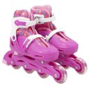 Ver imagem 1 de Patins Infantil + Capacete + Acessórios 36-39 Rosa