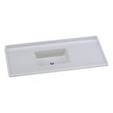 Ver imagem 1 de Pia de Cozinha Mármore Sintético 120x55cm Multimóveis CR20479