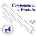 Ver imagem 2 de 4 Suportes Pia Chumbar Bancada Mesa 40 Cm - Branco