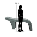 Ver imagem 4 de Maca Estética e Escada para Extensão de Cílios Veludo Grafite