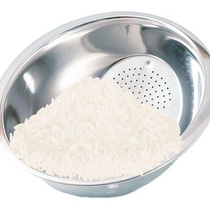 Escorredor e Lavador de Arroz e Macarrão em Aço Inox Prático e Funcional