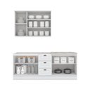 Ver imagem 5 de Kit Cozinha Modulada 4 Peças Americana 1 Aéreo + 2 Balcões + 1 Complemento sem Pia Cz126 Branco