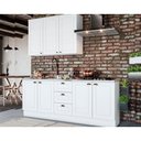 Ver imagem 1 de Kit Cozinha Modulada 4 Peças Americana 1 Aéreo + 2 Balcões + 1 Complemento sem Pia Cz126 Branco