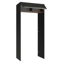 Ver imagem 5 de Porta-Geladeira 103 cm 1 Porta Basculante Preto/Rustic/Preto Lux Madesa Preto/Rustic/Preto