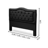 Cabeceira Cama Box King Size Estofada Madeira Belinha:preto - 3