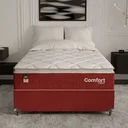 Ver imagem 6 de Cama Box Casal + Colchão Comfort Class Pillow Top 138x188 Vinho/suede Vinho