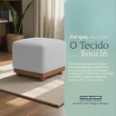 Ver imagem 6 de Puff Dalilla Decorativo Bouclé Premium Exclusivo Assento Extra para Sala Quarto Design Moderno