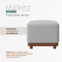 Ver mais imagens de Puff Dalilla Decorativo Bouclé Premium Exclusivo Assento Extra para Sala Quarto Design Moderno