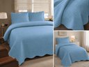 Ver imagem 2 de Jogo de Colcha Ultrassonic Urban Casal 220x240cm - Azul