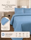 Ver imagem 4 de Jogo de Colcha Ultrassonic Urban Casal 220x240cm - Azul