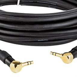 Cabo Adaptador P2 Estereo 90° para P2 Estereo 90° - 30 Cm - 3