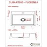 Kit Cuba Rt55 com Torneira Pratika 1060 Metal 1/4 Volta Compace - 5