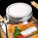 Ver imagem 5 de Refresqueira de Vidro 8 Litros com Base Suporte Dispenser para Agua Sucos e Bebidas Premium