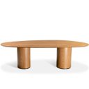 Ver imagem 2 de Mesa de Jantar Astrid Orgânica Cilíndrica Freijó 244x137cm