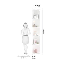 Cantoneira Alta Closet Prime Plus 31.4cm Luciane Móveis - 2