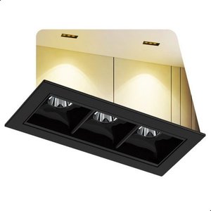 Spot Embutir Led Picco 6w Preto 3000k 24° Linear