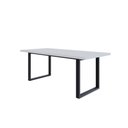 Ver imagem 1 de Mesa de Jantar Queens R 200x90x77cm Qemj9200r Branco Tx - Est.preta Branco Tx/est.preta