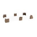 Ver imagem 1 de Conjunto 6 Pés para Guarda Roupa 9cm B111 Kappesberg