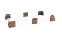 Ver imagem 1 de Conjunto 6 Pés para Guarda Roupa 9cm B111 Kappesberg
