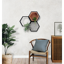 Ver imagem 1 de Nicho Sala Estilo Industrial Colméia