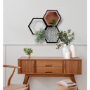 Ver imagem 3 de Nicho Sala Estilo Industrial Colméia