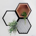 Ver imagem 5 de Nicho Sala Estilo Industrial Colméia