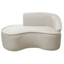 Ver imagem 3 de Kit Divã Recamier Orgânico Marrocos 150cm Lado Esquerdo e 1 Poltronas Amore Linho Bege