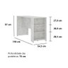 Bancada Mesa Gourmet Cozinha Mármore 1,50m c/ Painel - Linha SUPREMA Luciane - 4
