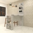 Ver imagem 1 de Bancada Mesa Gourmet Cozinha Mármore 1,50m c/ Painel - Linha SUPREMA Luciane