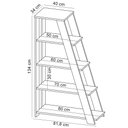 Ver imagem 5 de Estante para Escritório Home Office Multiuso 5 Prateleiras Star A02 Nogal - Lyam Decor