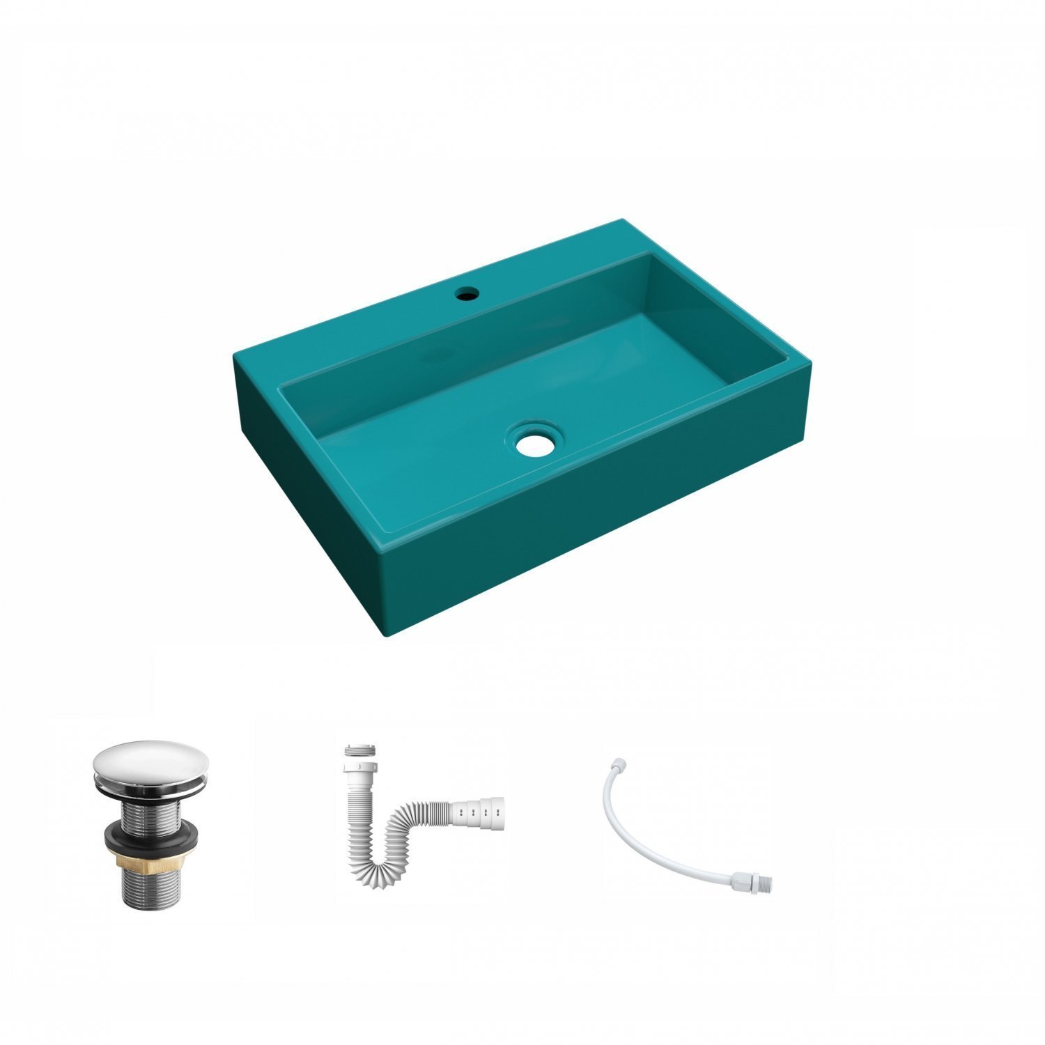 Kit Cuba RT55 com Válvula Click 1 Polegada G e Sifão Pvc e Flexível Compace - 2