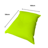 Puff Almofadão Retangular Gigante Eventos Conforto Cheio Casa Quarto - Verde Limão - 3