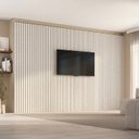 Ver imagem 1 de Painel Ripado para TV até 86 Polegadas Planejado 360x250cm Aruá CabeCasa MadeiraOriginals Off White