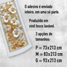 Adesivo de Porta - Floral Dourado - 3