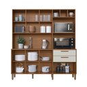 Ver imagem 4 de Kit Cozinha Grecia 7 Portas 2 Gavetas MDP 180cm Off White e Freijo Indékes