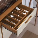 Ver imagem 3 de Kit Cozinha Grecia 7 Portas 2 Gavetas MDP 180cm Off White e Freijo Indékes