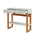 Ver imagem 4 de Aparador com 2 Gavetas Industrial Dalla Costa 100% Mdf Cor:off White com Freijó