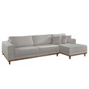 Ver imagem 4 de Sofá Cronos 03 Metros Chaise Lado Direito Meu Sofá Online A230 Linho Cinza